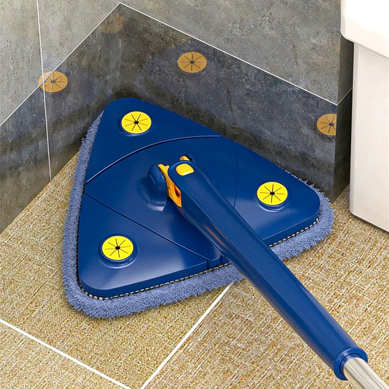 360-Degree Rotatable & Multifunctional Cleaning Mop + x7 Microfibre Mop Pads Included