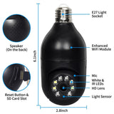 Smart Light Bulb Wifi Camera 360° - 1080P (E27)
